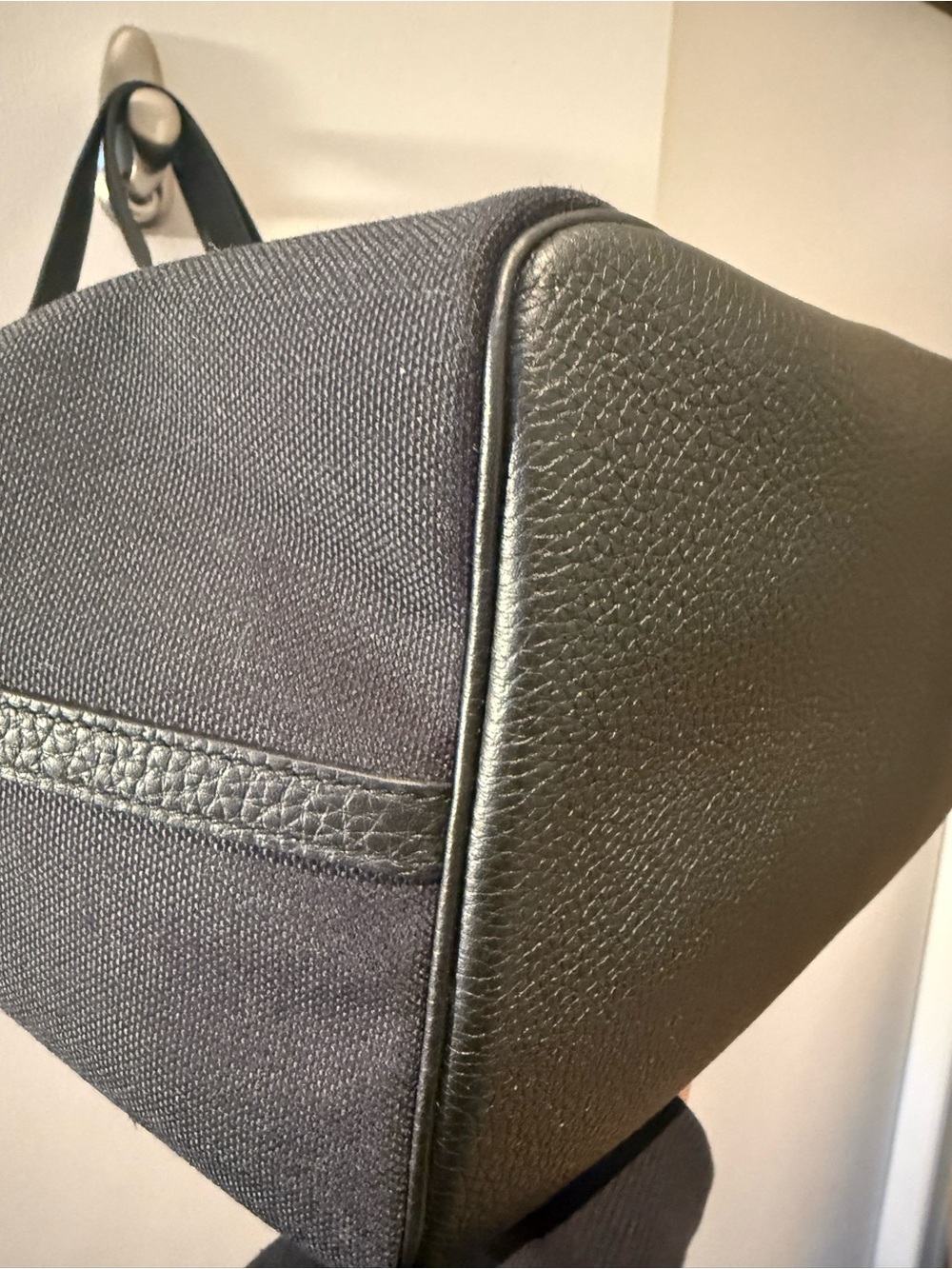 HERMES Pursangle Tote Black Mint Excellent Condition with dustbag - Picture 5 of 11
